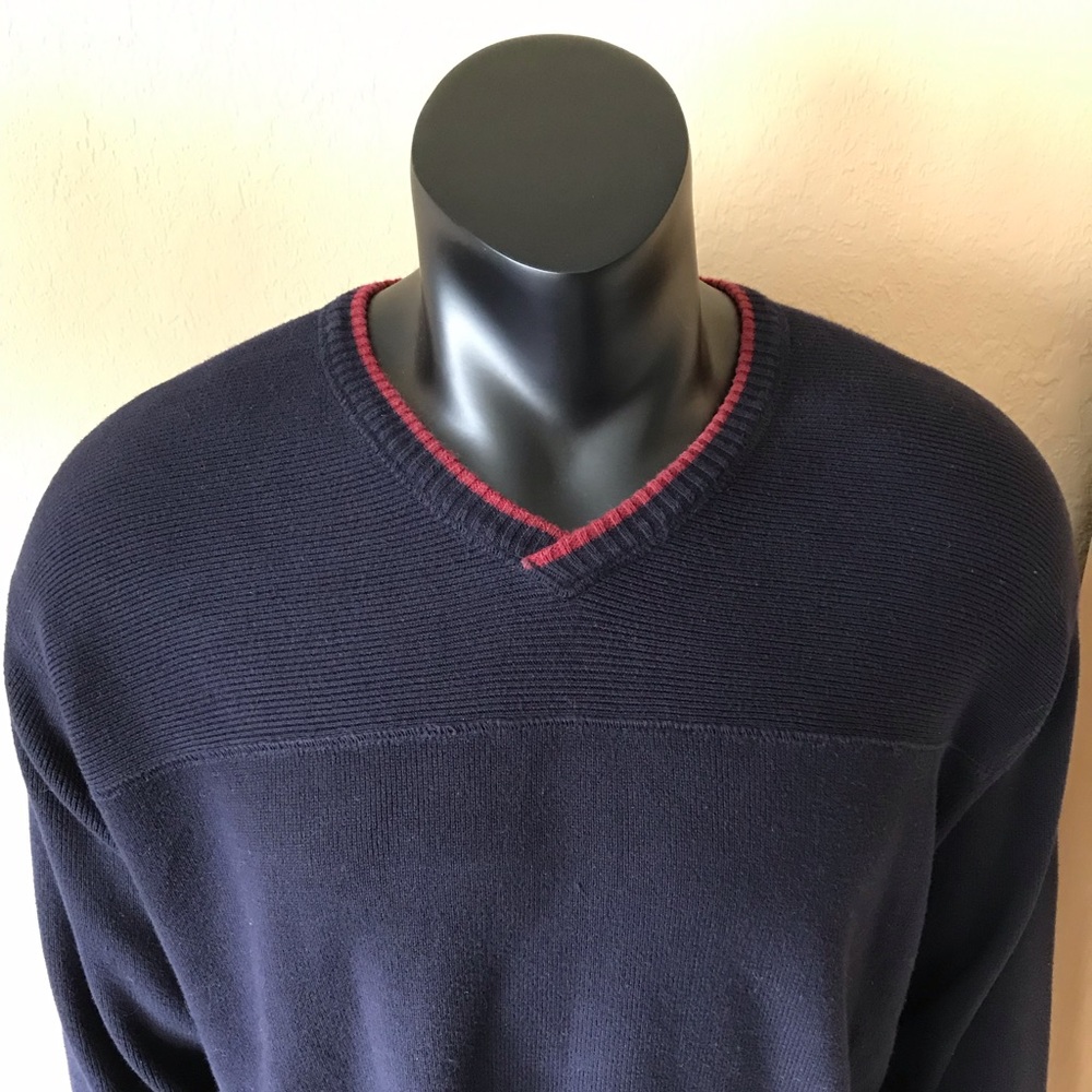 J Crew Sweater Men Large Blue Crew Neck